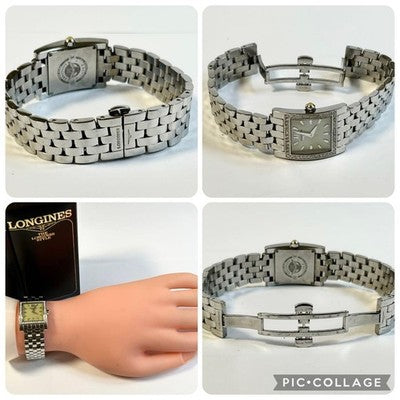 LONGINES DOLCEVITA L5.166.0 DIAMOND BEZEL MOP DIAL 20.8MM SS QUARTZ WATCH