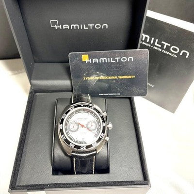 HAMILTON PAN EURO CHRONOGRAPH AUTOMATIC H357560 MEN'S WATCH USED W/ BOX