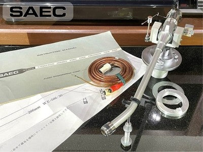 SAEC WE-506/30 LONG TONE ARM, CX-5006A PHONO CABLE TURNTABLE PARTS