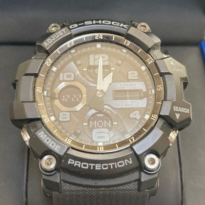 CASIO G-SHOCK BLACK MEN'S WATCH GWG-100-1AJF W/BOX TESTED JAPAN USED F/S