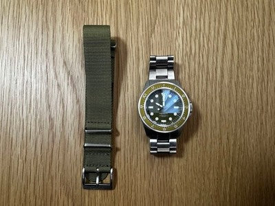 UNIMATIC U1 DZ OLIVE GREEN AUTOMATIC WATCH 41MM DIVER STYLE RARE ITALY