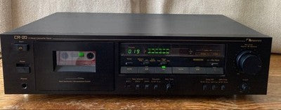 NAKAMICHI CR-20 2 HEAD CASSETTE DECK AUDIO PLAYER BLACK HI-FI JAPAN TESTED