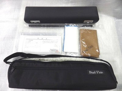 PEARL FLUTE PF-665RE SILVER HEAD JOINT WITH RING KEYS, E MECHANISM MINT