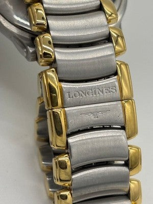 LONGINES DOLCEVITA L5.659.3 33MM TWO TONE SS GP WHITE DIAL QUARTZ WATCH BOX