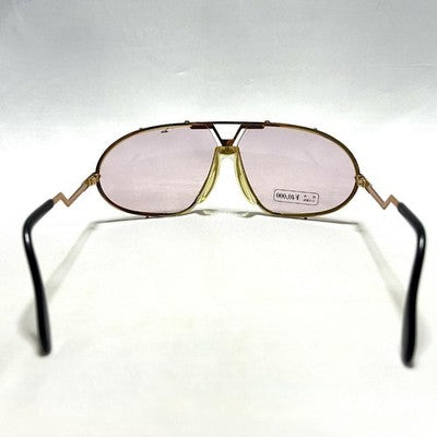 CAZAL SUNGLASSES 906 GOLD AUTH VINTAGE 90'S UNUSED W/REPLACEMENT LENS, CASE, BOX