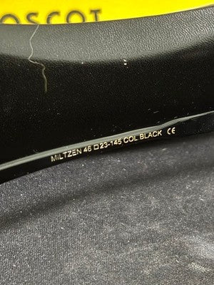 MOSCOT MILZEN 46 23-145 SUNGLASSES BLACK FRAME WITH CASE, CLOTH GENUINE USED