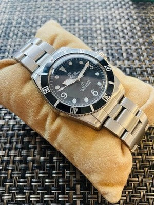 INCIPIO 10 AUTOMATIC WATCH BLACK DIAL DIVER BOXED VINTAGE 1990S BEGIN LIMITED