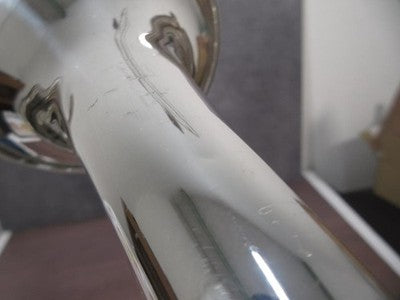 BACH STRADIVARIUS 180ML37 TRUMPET SILVER PLATED 3 VALVE WITH CASE USED JAPAN