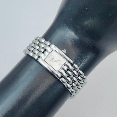 CHAUMET KAYSIS LADIES WATCH SILVER DIAL SQUARE STAINLESS STEEL
