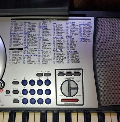 PANASONIC KC600 GENERAL MIDI KEYBOARD DIGITAL PIANO W/ FLOPPY DRIVE POWER CABLE