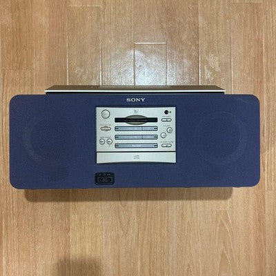 SONY ZS-M5 CD MD MINIDISC BOOMBOX RADIO PORTABLE STEREO FOR PARTS OR NOT WORKING