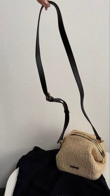 SACAI ABAKA PURSKET BAG RAFFIA SHOULDER BAG 2-WAY USED WITH DUST BAG