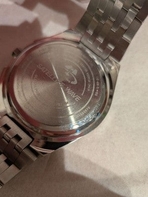 CITIZEN SATELLITE WAVE CC3020-57L ECO DRIVE WORLD TIME GPS SOLAR BLUE DIAL WATCH