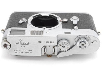 LEICA M2 35MM FILM CAMERA RANGEFINDER SILVER CHROME TESTED