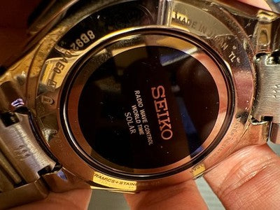 SEIKO BRIGHTZ SAGA205 FLIGHT EXPERT SOLAR RADIO CHRONOGRAPH BLACK MEN'S WATCH