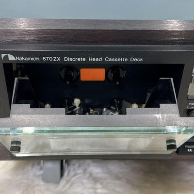 NAKAMICHI 670ZX 3-HEAD AUTO AZIMUTH CASSETTE DECK PLAYER 100V 50/60HZ JAPAN