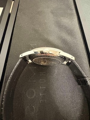 NOMOS GLASHÜTTE ORION 33 MANUAL WIND 33MM EXHIBITION BACK EXCELLENT W/ BOX
