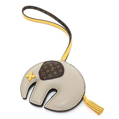 LOUIS VUITTON BAG CHARM・LV ELEPHANT TAUPE M02384 MONOGRAM CANVAS CALF ELEPHANT