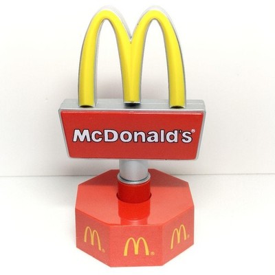 MCDONALD'S ROTARY SIGN LIGHT VINTAGE 1998 RARE LIGHT UP W/BOX AS IS