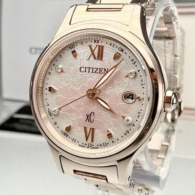 CITIZEN SAKURA 30TH ANNIVERSARY H060 005VS07 RADIO SOLAR TITANIUM WATCH