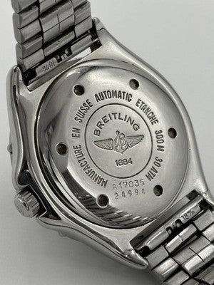 BREITLING COLT OCEAN A17035 AUTOMATIC MEN'S WATCH GREEN DIAL 38MM WORKING
