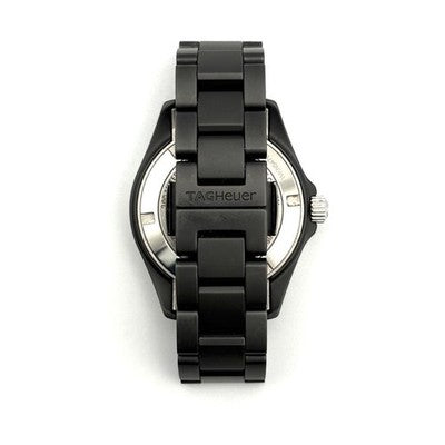 TAG HEUER AQUARACER WAY1397 DIAMOND BLACK DIAL CERAMIC QUARTZ LADIES DIVER WATCH