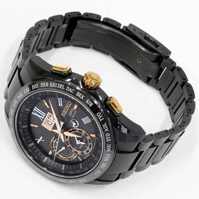 SEIKO SBXB141 ASTRON MEN'S WRISTWATCH GPS SATELLITE RADIO BIG DATE TITANIUM