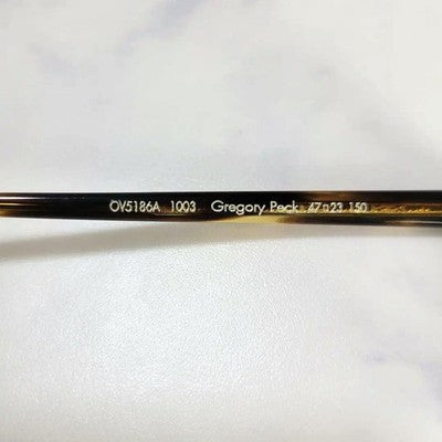 OLIVER PEOPLES GREGORY PECK OV5186A 1003 TORTOISE SHELL GLASSES W/DEMO LENS