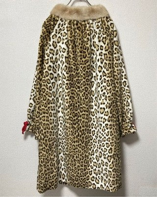 FIFI CHACHNIL LEOPARD LONG FUR COAT VINTAGE RARE DESIGNER LUXURY OUTERWEAR LINED