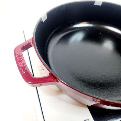 STAUB BLAZER SAUTÉ PAN 24CM DRAGON BORDEAUX UNUSED RARE JP MINT