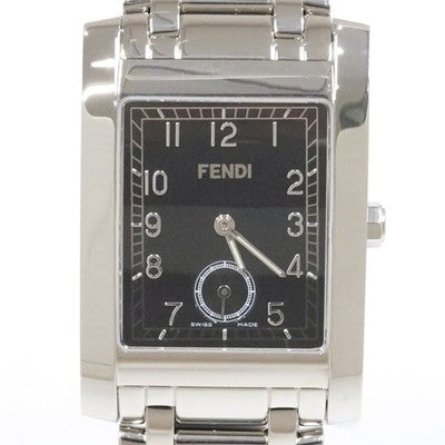 FENDI 7000G BLACK DIAL SMALL SECOND MEN'S WRISTWATCH QUARTZ RECTANGULAR FACE