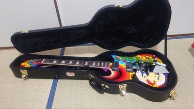 SG THE FOOL REPLICA ELECTRIC GUITAR W/ GIBSON HARD CASE, STRAP, TAILPIECE COVER