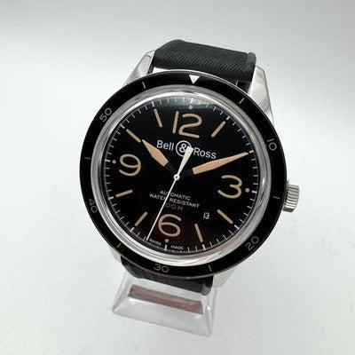 BELL & ROSS BR123-92-SP SPORT HERITAGE AUTOMATIC BLACK DIAL RUBBER MENS WATCH