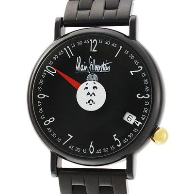 ALAIN SILBERSTEIN ARCHITECT MOON JAPAN AK24J/03 BLACK PVD SS AUTOMATIC WATCH