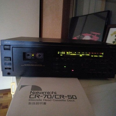 NAKAMICHI CR-70 DISCRETE 3 HEAD CASSETTE DECK AUTO CALIBRATION READ USED