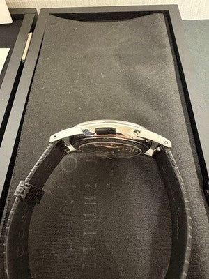 NOMOS GLASHÜTTE ORION 33 MANUAL WIND 33MM EXHIBITION BACK EXCELLENT W/ BOX