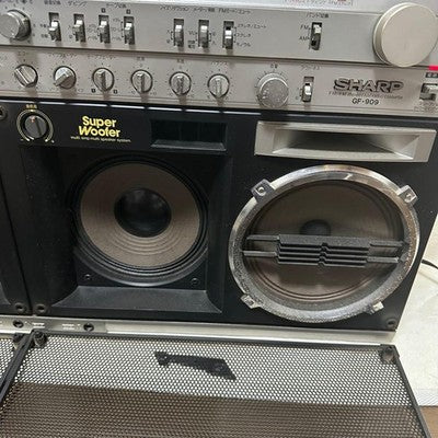 SHARP GF-909 VINTAGE BOOMBOX STEREO CASSETTE AM/FM RADIO PLAYER