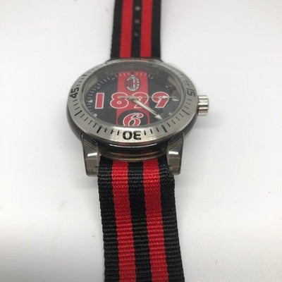 AC MILAN WATCH BLACK & RED EXCELLENT CONDITION WORKING WELL FROM JAPAN SOCCER