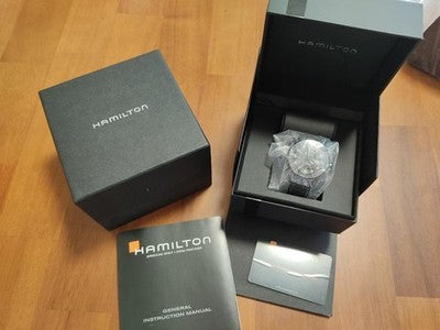 HAMILTON KHAKI FIELD TITANIUM AUTO H70575733 AUTOMATIC 42MM MEN'S WATCH MINT