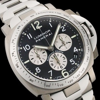 PANERAI LUMINOR CHRONOGRAPH PAM00122 E SERIES AUTOMATIC TITANIUM 40MM MENS WATCH