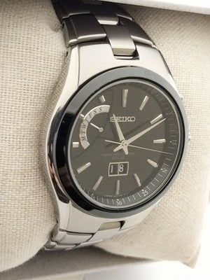 SEIKO SPIRIT SBTT003 8B43 TITANIUM RADIO SOLAR DAY DATE SAPPHIRE WATCH JAPAN