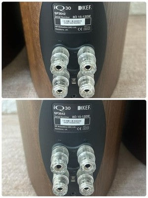 KEF Q IQ30 SP3642 BOOKSHELF SPEAKERS PAIR 2-WAY BASS REFLEX UNI-Q 6.5"