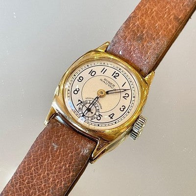 HUBER NAUTICA ANTIQUE WATCH LADIES HAND WINDING 1930S VINTAGE SWISS