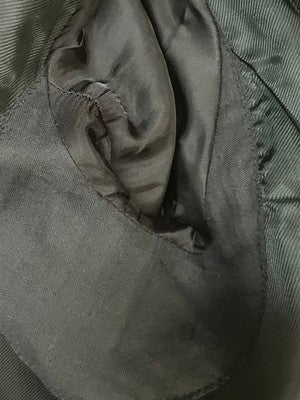 IF SIX WAS NINE PEAK JACKET BLACK WOOL GOAT LEATHER ASYMMETRY MEN SIZE S JAPAN