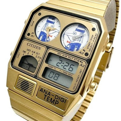 CITIZEN ANA-DIGI TEMP GOLD MEN'S WATCH 8989-A17330G COLLECTIBLE RARE