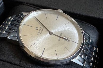 HAMILTON AMERICAN CLASSIC INTRA-MATIC H38755151 H387550 38MM SILVER STEEL WATCH
