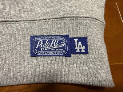 POLO RALPH LAUREN MLB LA DODGERS POLO BEAR SWEATSHIRT XXL GRAY NEW TAGS