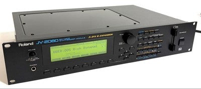ROLAND JV-2080 SYNTHESIZER SOUND MODULE RACK UNIT W/ MANUAL CABLE TESTED