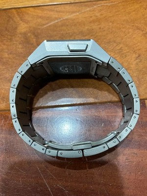 JUNGHANS MEGA 1000 RADIO CONTROLLED WATCH MEN'S TITANIUM BRACELET W/BOX & MANUAL