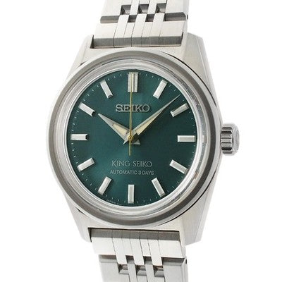 SEIKO KING SEIKO SDKS029 6R51-00B0 AUTOMATIC IVY GREEN 36MM WATCH UNUSED
